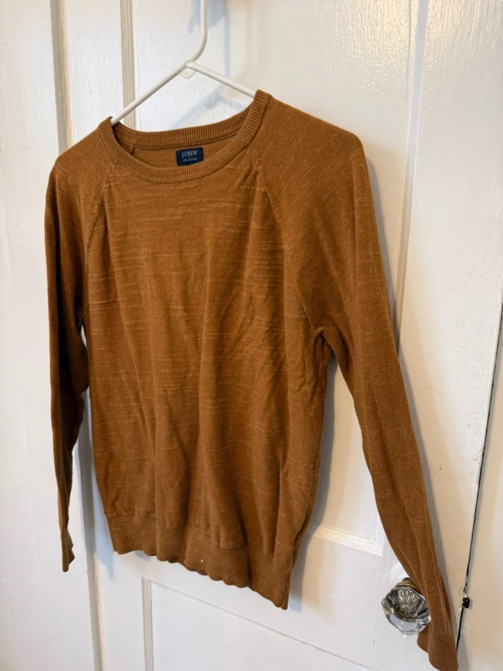 J. Crew Crewneck Sweater in Burnt Orange
